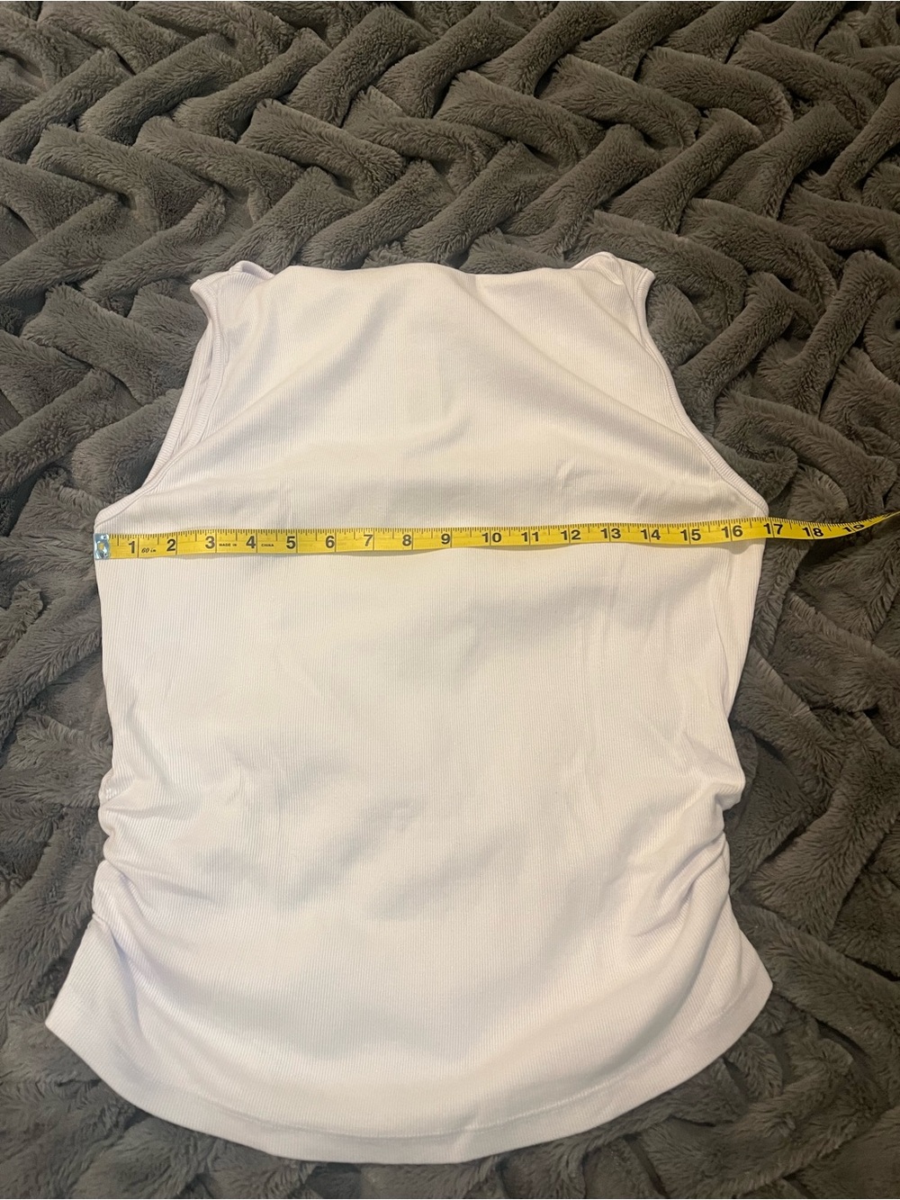 Michael Stars White Coco Ruched Tank - Picture 12 of 14